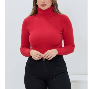 2024 nuevo estilo Casual Otoño Invierno suéteres de seda para mujer cuello jerséis de lana un hilo tejido de proveedor BD - Product Image 5