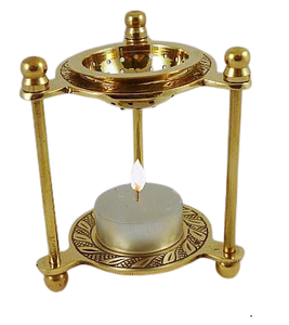 Aluminium Gold Polished Candle Incense Burner Customized Size Round Shape <b>Bakhoor</b> <b>Oud</b> Burner At Good Price - Product Image 5