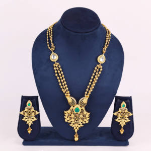 Exportador de joyería de imitación antigua Collares artificiales de lujo para bodas Colección Premium Chapado Mate Antiguo - Product Image 1