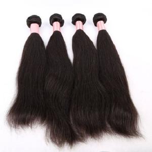 Extensiones de cabello humano liso indio virgen de 30 pulgadas de grado 12AA, paquetes de cabello tejido personalizado, embalaje de cabello Natural de alta calidad - Product Image 2