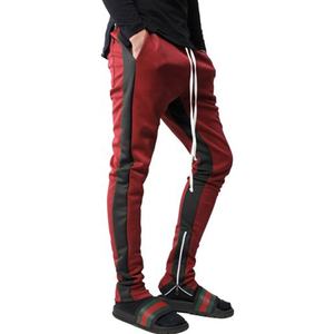 กางเกงวอร์มขายาวสำหรับผู้ชาย,กางเกงวอร์มขายาวสำหรับนักวิ่งสตรีทแวร์มีกระเป๋าซิปแบบเรียบสำหรับวิ่งออกกำลังกาย - Product Image 1