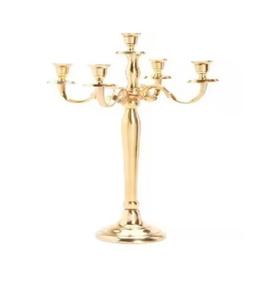 Centerpiece <b>Candelabra</b> Wedding Table Decor Chandeliers Silver Metal <b>Candelabra</b> Candle Holder <b>Gold</b> 5 Arms Crystal <b>Candelabra</b> - Product Image 4