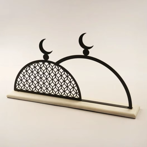 Decoración de Metal y Vidrio con Forma de Media Luna y Estrellas que Simbolizan la Esperanza y la Unidad Durante el Ramadán, Diseño Reutilizable y Duradero, Precio de Fábrica - Product Image 3