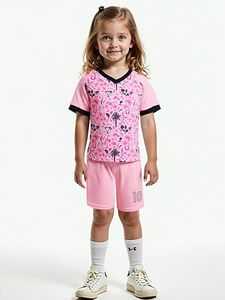 Maillot de football pour enfants unisexe pour filles et garçons Tenues de football doux Cadeau idéal pour les petits athlètes de 2 à 14 ans - Product Image 5