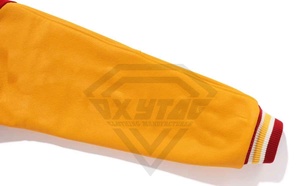 Nueva chaqueta universitaria de manga de cuero a estrenar de alta calidad por encargo 2025 chaqueta de béisbol informal chaqueta de bombardero de retazos - Product Image 6