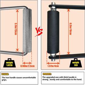 <span class=keywords><strong>4</strong></span>/6Cm Gym Home Lat Pull Down Katrol Kabel Handvat Bevestiging Fitness Arm Worstelen Workout Deadlift D Vorm Handgreep - Product Image 5