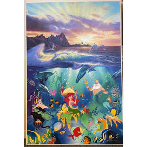 Bajo el mar – La Sirenita, arte limitado de Disney (24″ × 36″) - Product Image 1