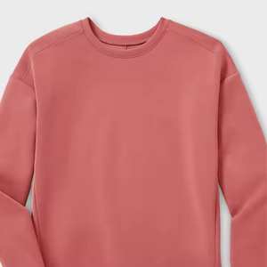 Sweat-shirt à col rond 100% coton unisexe décontracté à capuche coupe ample pour l'hiver Logo imprimé sur le devant - Product Image 5