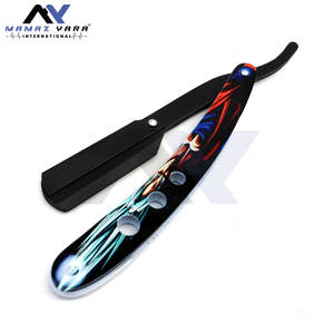 Navaja de Afeitar Recta de Barbero Hecha a Medida de Alta Calidad, Navaja Plegable Profesional para Barberos - Product Image 2