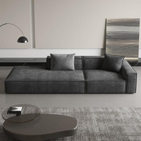 Moderne nordique blanc moderne Villa moderne hôtel maison design confortable 3 places en forme de L canapé sectionnel canapé modulaire pour le salon