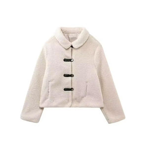 Veste polaire ultra-chaude pour femmes doublée de Sherpa avec capuche confortable et poche kangourou-Le choix ultime pour une utilisation élégante et quotidienne - Product Image 1