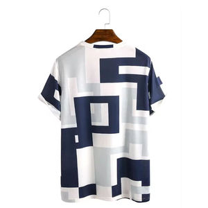 Camisetas sublimadas con estampado personalizado para hombre, camisetas de sublimación 3D, camisetas de manga corta con cuello redondo de alta calidad para hombre - Product Image 2