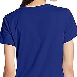 Bleu royal à manches courtes coupe-vent à séchage rapide sens des nuages sport minceur yoga pull jogging chemise vêtements de fitness pour les femmes - Product Image 2