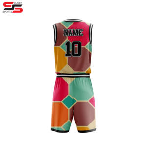 ชุดกีฬาบาสเก็ตบอลเสื้อบาสเก็ตบอลเสื้อบาสเก็ตบอลออกแบบได้ตามต้องการ - Product Image 2