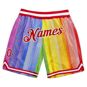 Pantalones cortos de baloncesto de rendimiento OEM personalizados ligeros 100% poliéster tela de secado rápido diseño de Color sólido Impresión de logotipo personalizado - Product Image 5