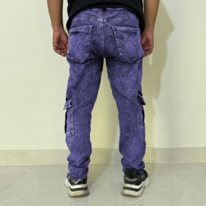 Jean en denim tricoté droit à taille haute, coupe régulière, style streetwear personnalisé pour homme, Y2K, 2026 - Product Image 4