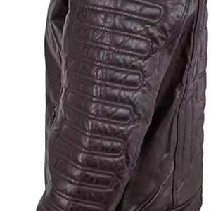 Chaqueta de cuero deportiva 2025 con cuello para hombre, chaqueta de bombardero de piloto para hombre, envío DDP - Product Image 3