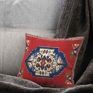 Coussin imprimé floral vintage, décoration d'intérieur de style turc, housse + insert - Product Image 5