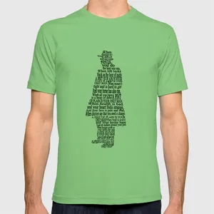 Camiseta con Estampado Gráfico, de Algodón Grueso, Talla Grande para Hombre, Moda Casual, Venta al Por Mayor OEM - Product Image 2