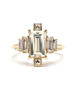 2,30 Ctw Esmeralda Cluster Diamante Anillo de Compromiso 14K Oro sólido Aniversario Boda Banda Esmalte Corte Laboratorio Casual Fiesta Joyería - Product Image 1