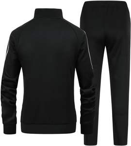 Survêtement athlétique 2 pièces pour femme Sweat-shirt d'entraînement à fermeture éclair complète avec vestes et pantalons actifs - Product Image 3