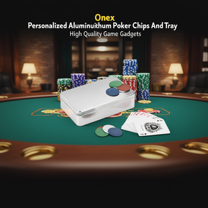 Fiches da Poker Personalizzate in Alluminio Onex e Vassoio, Accessori di Alta Qualità per Giochi - Product Image 3