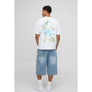 Vente en gros T-shirt 100 pour hommes en coton coupe régulière T-shirt vierge uni avec impression de logo personnalisé pour une tenue décontractée - Product Image 2