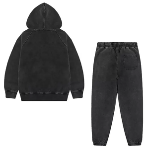 ชุดวอร์มสำหรับผู้ชายสีพื้นระบายอากาศได้ดีชุดวอร์มสไตล์ฤดูหนาวสีพื้นสำหรับผู้ชาย - Product Image 2