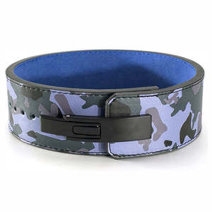 Cinturones de Gimnasio Resistentes de 10 mm con Color Camuflaje Personalizado 2026, Cinturón de Ejercicio Natural con Hebilla de Palanca, Transpirable y Antideslizante para Levantamiento de Pesas - Product Image 3