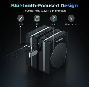 WinBridge S90 Speaker sistem PA portabel, 30W 2 mikrofon genggam nirkabel 5V pengisian USB AUX musik Play penguat suara - Product Image 5