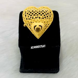 Ensemble de colliers longs de style nouveau à la mode avec boucles d'oreilles et bagues plaqué or 18 carats bijoux d'un gramme pour femmes - Product Image 2