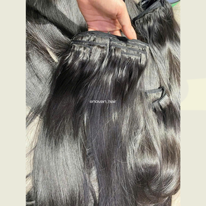 Clip de longueur personnalisé dans les extensions de cheveux vietnamiens vierge humaine lisse Texture droite brins sains approvisionnement d'exportation d'usine - Product Image 5