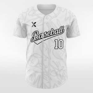 Men's <b>Baseball</b> Jersey Denim - Printed & Moisture Wicking, Custom OEM Wholesale - Product Image 2