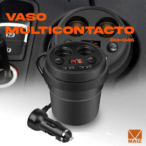 Cargador de Coche Digital Multi-Contacto para 2 Encendedores - Colores Surtidos - Product Image 2
