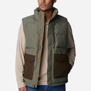 Gilet matelassé rembourré à col roulé d'hiver avec logo personnalisé pour hommes et femmes, respirant, fermeture éclair, sans manches, design réversible, imperméable - Product Image 4