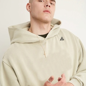 เสื้อฮู้ดแบบสวมหัวสำหรับผู้ชายโอเวอร์ไซส์สีพื้นไซส์ใหญ่พิเศษพิมพ์โลโก้ได้ตามต้องการอบอุ่น2025 - Product Image 5