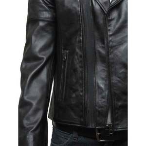 แจ็กเก็ตหนังแท้สำหรับผู้ชาย, แจ็กเก็ตหนังลำลองสไตล์ใหม่ล่าสุดฤดูใบไม้ร่วงและฤดูหนาว - Product Image 2