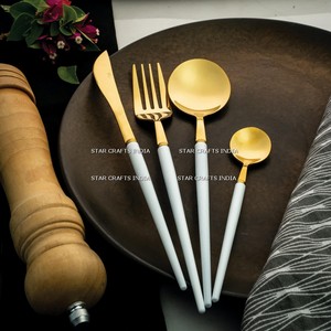 Ensemble de couverts de haute qualité ensemble de couverts de Restaurant occidental or couverts en acier inoxydable cadeau pour mariage pendaison de crémaillère noël - Product Image 3