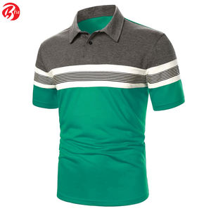 Manga corta de alta calidad para polos, tela de Jersey, patrón sólido, estampado de transferencia de calor liso, ropa informal transpirable - Product Image 2