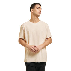 Camisetas de lujo de algodón orgánico 100% personalizadas para hombre, ropa de calle de alta calidad, camisetas de manga corta antiarrugas estampadas lisas para hombre - Product Image 6