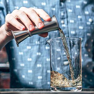 Top Selling Wholesale Stainless Steel Japanese Jigger Barware for Bartenders Restaurants Bars Home Use Reusable Cocktail Pouring - Product Image 5