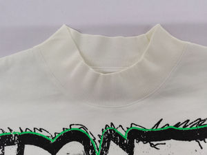 T-shirt OEM personnalisé de luxe à col rond, coupe oversize, effet vieilli, imprimé DTG, coupe carrée, graphique, 100% coton, manches courtes, streetwear - Product Image 5