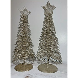 Arbre de Noël design fantaisie avec base en or accessoires de décoration de la maison ornements d'arbre en fil métallique de qualité supérieure - Product Image 6