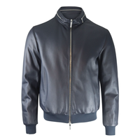 Fabricant OEM, veste bomber en cuir d'hiver de haute qualité, fermeture éclair personnalisable, imperméable, respirante, coupe-vent, doublure en satin, ODM