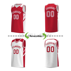 100% poliéster diseño personalizado sublimación equipo juvenil patrón baloncesto Jersey uniformes conjuntos ropa de baloncesto - Product Image 5