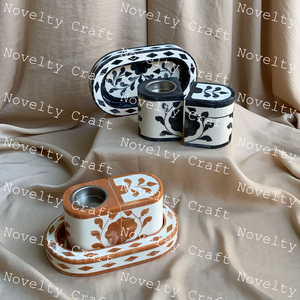 Pequeño juego de quemador de incienso de viaje Mubkhar Bakhoor Set para Eid y Ramadán Religioso Especial Mabkhar Mubkhar Box - Product Image 1