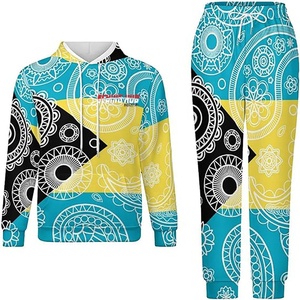 Nuevo profesional personalizado en blanco sudaderas con capucha Jogger pantalones conjunto francés Terry 100% algodón orgánico peso pesado hombres chándal - Product Image 1