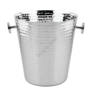 Stainless Steel Premium Wine Bucket with a Hammered, Stylish Classic Design - Product Image 1
