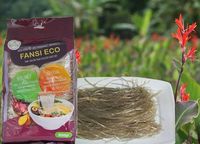 Nouilles d'arrowroot brun clair en gros / Vermicelles de verre faits à partir de farine de galangal doux 100% pure et naturelle pour restaurants et familles