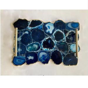 Bandeja para servir de resina epoxi hecha a mano, elementos esenciales de cocina únicos para el hogar, restaurante, Hotel, bandeja decorativa para servir - Product Image 5